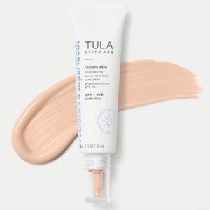 Tula 03 very light warm radiant skin brightening serum skin tint SPF 30